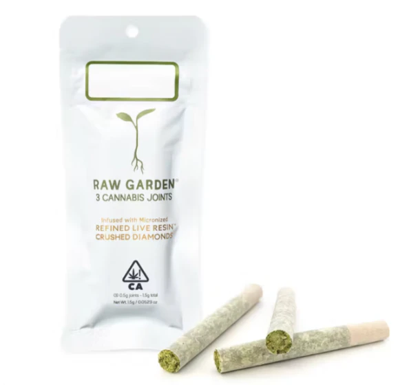 Raw Garden - 3 PACK DIAMONDS - RAZZLE DAZZLE .5G - RAW GARDEN Main Image