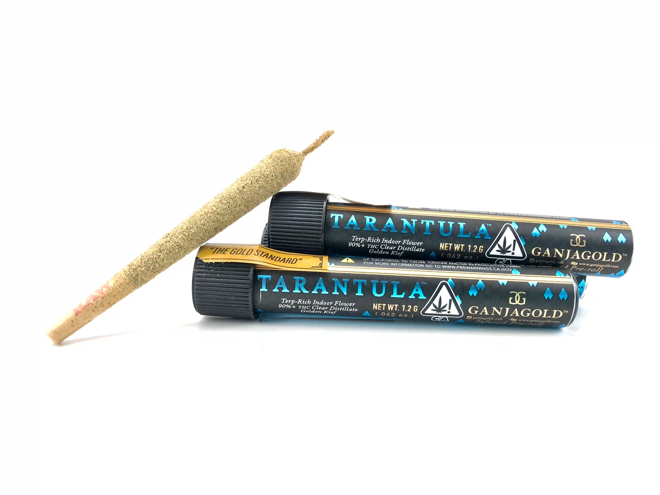 Ganja Gold - Thin Mint x Jealousy - Blue Tarantula Infused Preroll (1.2g) Main Image