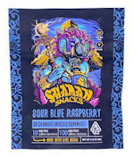 Sour Blue Raspberry 100mg 10 Pack Gummies - Shaman Snacks