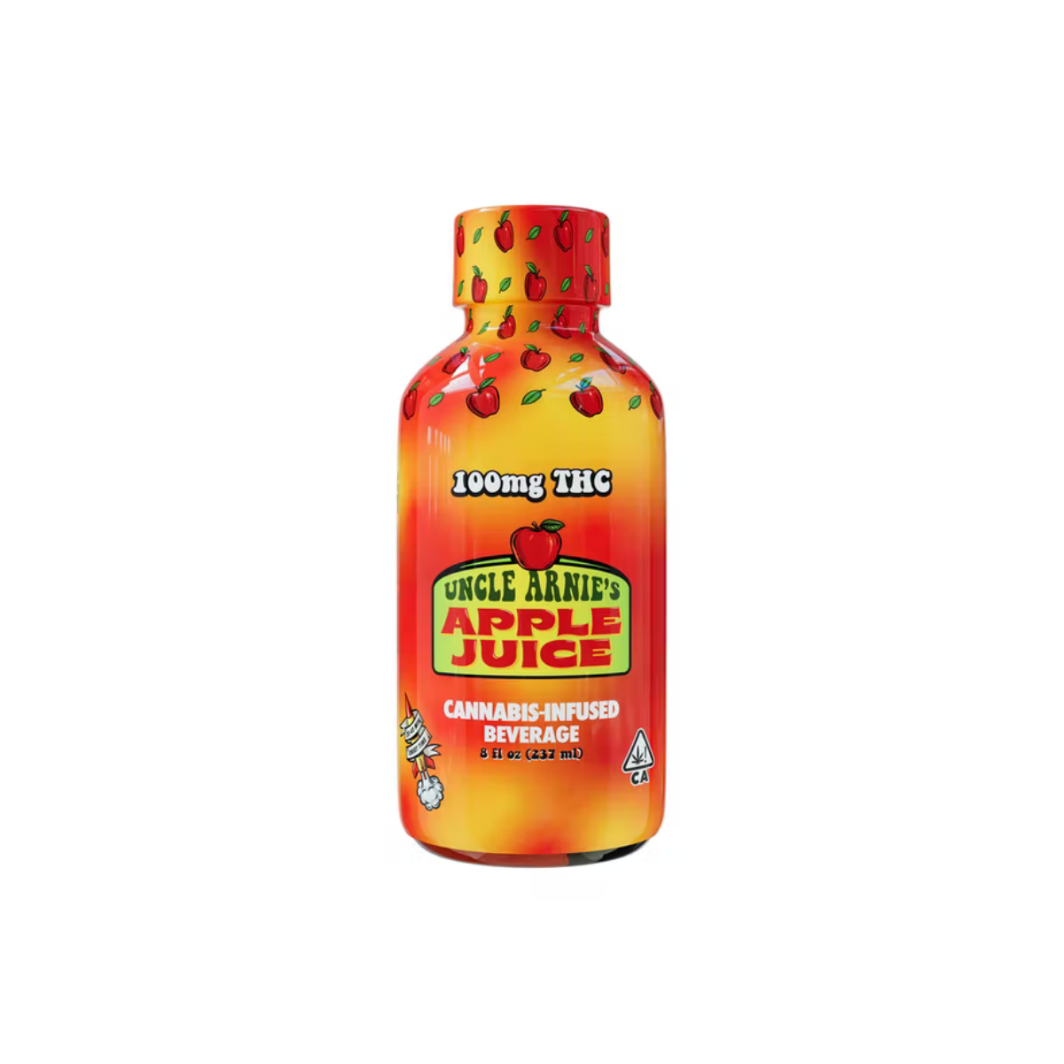 Apple Juice | 100mg 8oz Beverage | Uncle Arnies