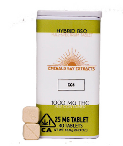 Emerald Bay Extracts - Emerald Bay Extracts 25mg Tablets - Hybrid - GG4 - 1000mg Package