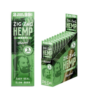 ZIG ZAG - Zig Zag - 2ct Hemp Wrap - Natural Hemp