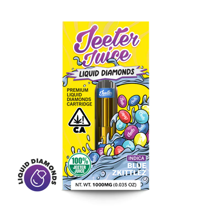 Jeeter Juice Cartridge Blue Zkittlez Liquid Diamonds 1g Los Angeles Dispensary Menu