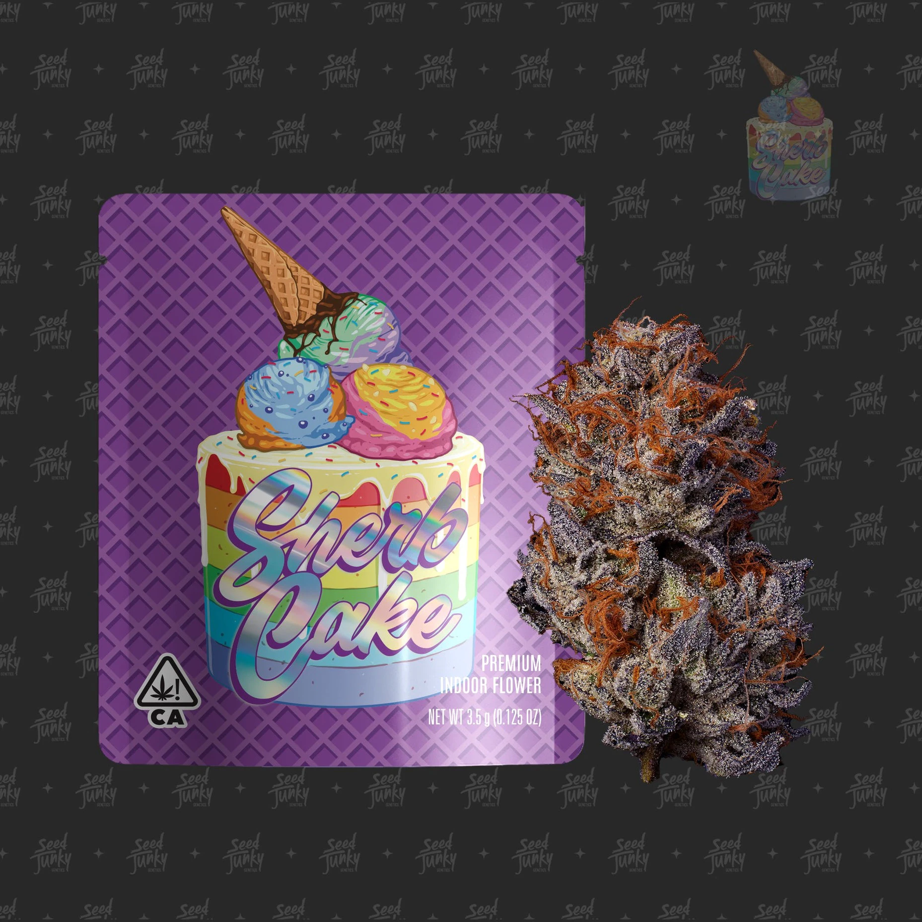 Seed Junky - Seed Junky - Indica - Sherb Cake Indoor - (3.5g) Main Image