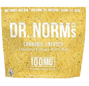 DR. NORM'S - Dr. Norm's - Original Crispy Rice Bar 100mg