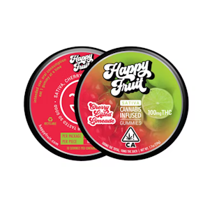 HAPPY FRUIT - CHERRY LIFTED LIMEADE GUMMIES 100MG - HAPPY FRUIT
