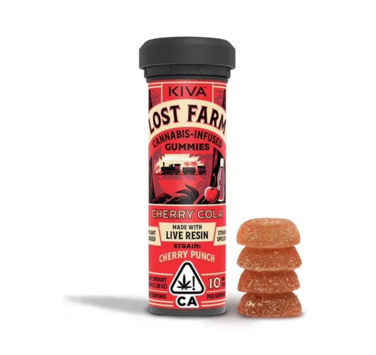 Kiva Confections - LOST FARM - CHERRY COLA GUMMIES 100MG - KIVA CONFECTIONS Main Image