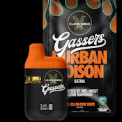 Claybourne Co. Gassers Vape AIO 1g - Durban Poison