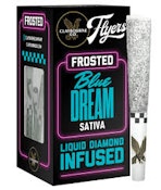 [CLAYBOURNE] FROSTED FLYERS 5 PACK PREROLLS - 2.5G - BLUE DREAM (S)