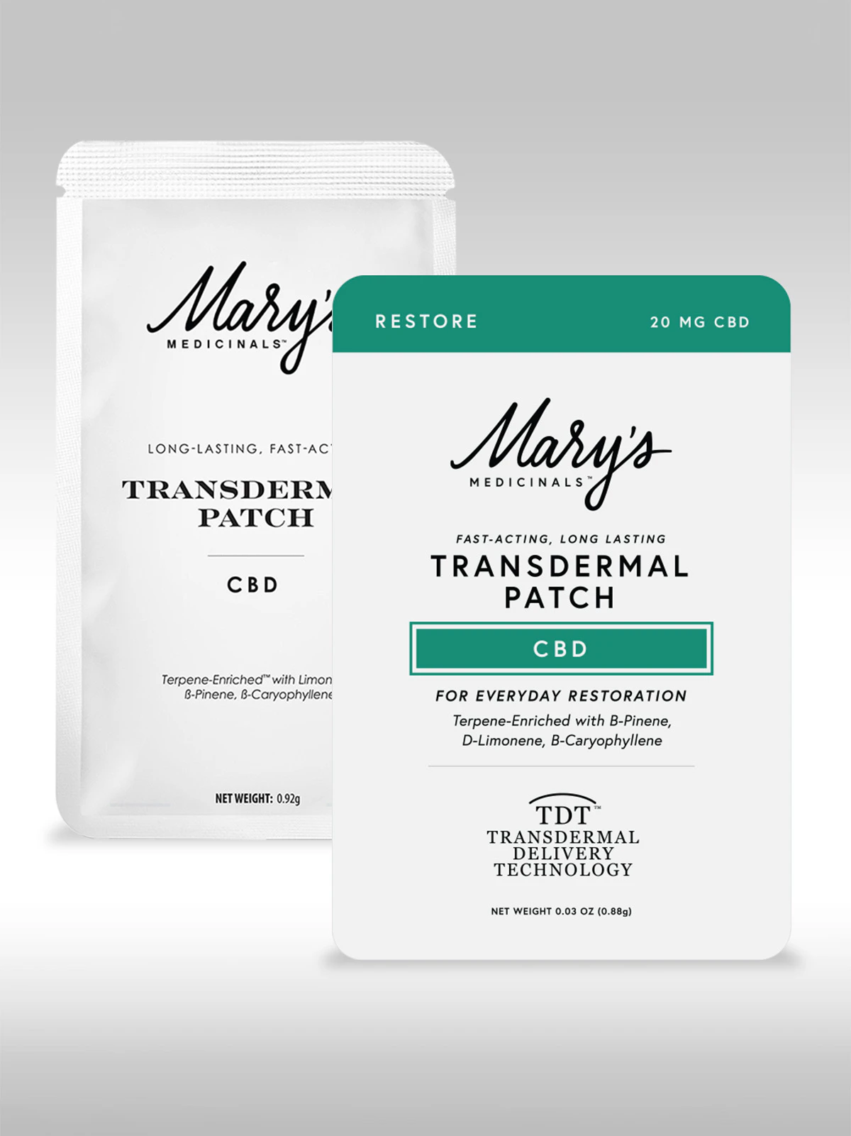 MARY'S MEDICINALS - [MARY'S MEDICINALS] CBD RESTORE PATCH - 20MG - 1 COUNT Main Image