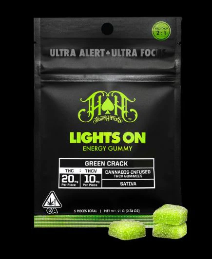 Heavy Hitters - [Heavy Hitters] THCV Gummies - 100Mg - Green Crack (S) Main Image