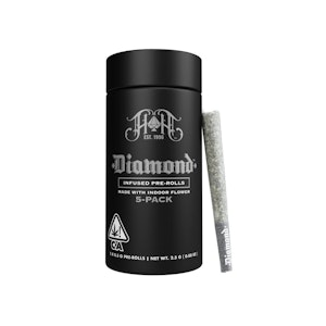 HEAVY HITTERS -  [Heavy Hitters] Diamond Infused Preroll 5 Pack - 2.5g - Devil Driver (S)