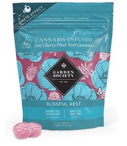 GARDEN SOCIETY - Tart Cherry Pinot Noir CBD 1:5 Gummies 