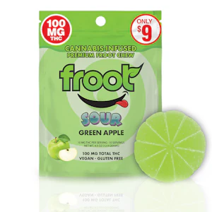 FROOT - Froot - Edibles - Gummy - Sour Green Apple - 100MG