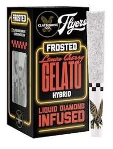 CLAYBOURNE - [CLAYBOURNE] Frosted Flyers Preroll 5 Pack - 2.5g - Lemon Cherry Gelato (H)