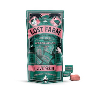 LOST FARM - [Lost Farm] Live Resin Chews - 100mg - Watermelon x Gelato (H)