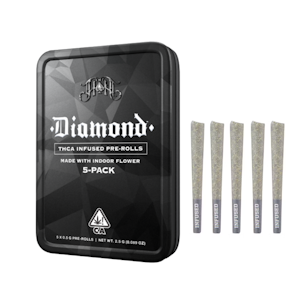 HEAVY HITTERS - [Heavy Hitters] Diamond Infused Preroll 5 Pack - 2.5g - Georgia Pie x Z (H)