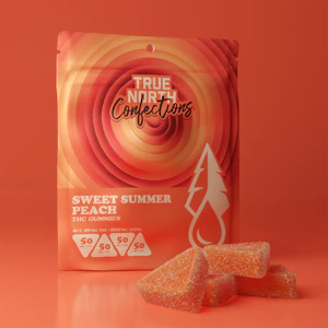 TRUE NORTH COLLECTIVE - SWEET SUMMER PEACH 4X50MG VEGAN GUMMIES ADULT-USE