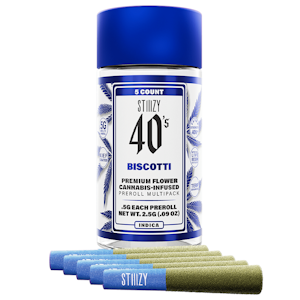 STIIIZY - [STIIIZY] Infused Preroll 5 Pack - 2.5g - Biscotti (I)