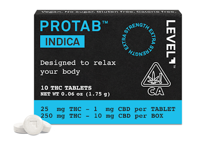 LEVEL - [LEVEL] PROTAB 10 PACK - 250MG - INDICA