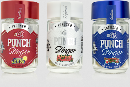 PUNCH EDIBLES & EXTRACTS - [PUNCH] INFUSED PREROLL 5 PACK - STINGERS - SUMMER SANDIA (I)