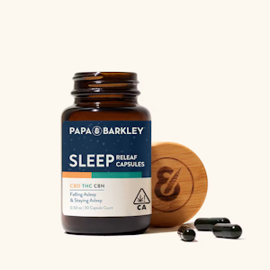 PAPA & BARKLEY - [PAPA & BARKLEY] CAPSULES - SLEEP RELEAF - 100MG 30 CT - 2:4:1 CBD/THC/CBN