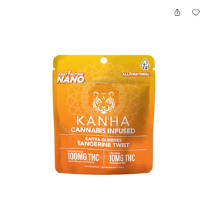 KANHA - [KANHA] THC GUMMY - 100 MG - NANO - TANGERINE TWISTS (S)