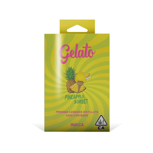 GELATO - PINEAPPLE SORBET | INDICA | 1G VAPE CART ADULT-USE