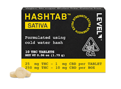[LEVEL] HASHTAB 10 PACK - 250MG - SATIVA