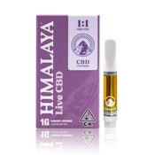 CBD 1:1 Live Resin Cartridge 