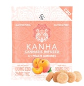 PEACH 4:1 CBD GUMMIES