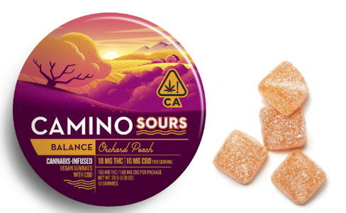 CAMINO - [Camino] Gummies - 200mg - Sour Orchard Peach 1:1 (CBD:THC)