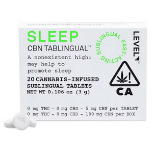 LEVEL - [LEVEL] TABLET - 100MG CBN - 20 PK - SLEEP SUBLINGUAL (I)