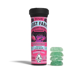 KIVA - Lost Farm Raspberry Live Resin Gummies