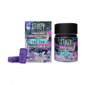 STIIIZY - [STIIIZY] EDIBLE - GUMMIES - 100MG - 2:1 THC:CBN - CRIMSON BERRY (SLEEP)