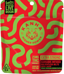 KANHA - [KANHA] LIVE ROSIN BELTS - 100MG - CHERRY LIMEADE (S)