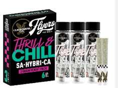 [CLAYBOURNE] 0.5G FLYERS 6 PACK PREROLLS - 3G - THRILL AND CHILL (H)