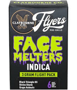 CLAYBOURNE CO. - [CLAYBOURNE] FLYERS 6PK PREROLLS - 3G - FACE MELTERS (I)