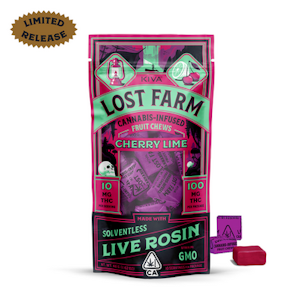 LOST FARM - [Lost Farm] Live Rosin Chews - 100mg - Cherry Lime x Gmo (I)