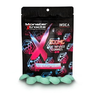 MONSTER XTRACTS - BLUE RASPBERRY 200MG ADULT-USE