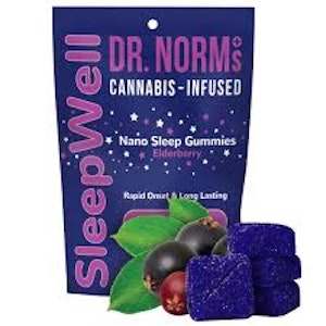 DR NORMS - [Dr. Norms] Nano Gummies - 150mg - Elderberry 'SleepWell' 2:1 (THC:CBN)