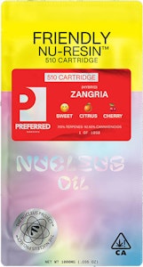 FRIENDLY BRAND - PREFERRED GARDEN COLLAB ZANGRIA CURED RESIN CARTRIDGE
