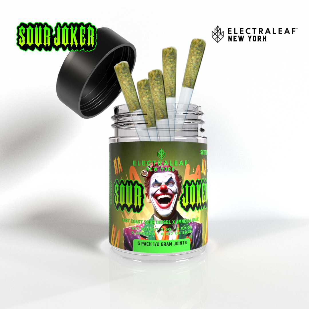 トリートメント joker Electraleaf - Sour Joker - Dogwalkers - 5 Pack - Preroll