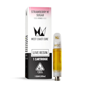 [WEST COAST CURE] LIVE RESIN CARTRIDGE - 1G - STRAWBERRY N' SUGAR (H)