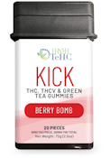 KICK - BERRY BOMB 200MG GUMMIES (THC, THCV, GREEN TEA) ADULT-USE