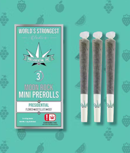 PRESIDENTIAL - [PRESIDENTIAL] INFUSED MOON ROCK MINI PREROLL 3 PACK - 1.5G - CLASSIC (I)