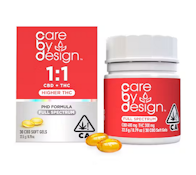 [CARE BY DESIGN] CBD SOFT GELS - 1:1 - 30CT