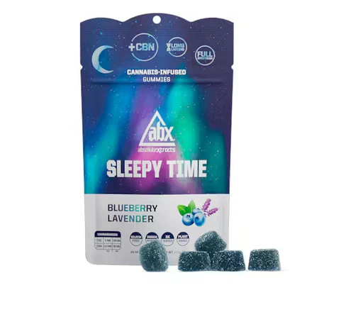 ABX / absoluteXtracts - [ABX] Gummies - 100mg - Blueberry Lavender 'Sleepy Time' 2:1 (THC:CBN) Main Image