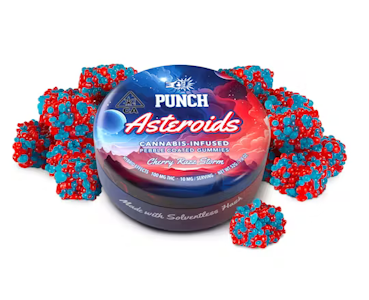 PUNCH EDIBLES & EXTRACTS - [PUNCH] SOLVENTLESS ASTEROIDS - 100MG - CHERRY RAZZ STORM (H)