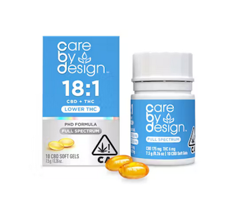 CARE BY DESIGN - [CARE BY DESIGN] CBD SOFT GELS - 18:1 - 10CT
